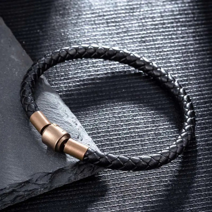 BWOOOH Vintage Leather Rope Luck Braid String Bracelet - BWOOOH - 4mm Black 17cm - Bracelet