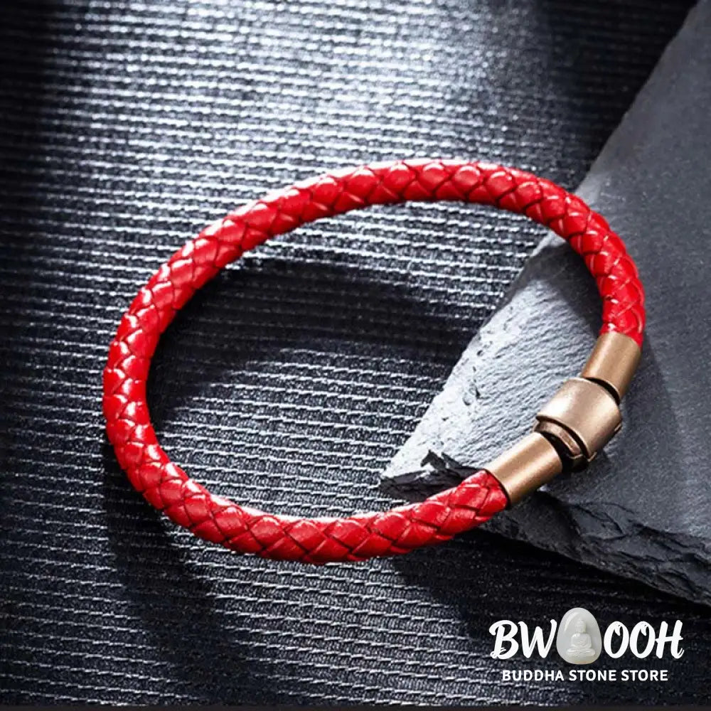 Buddha Stones Vintage Leather Rope Luck Braid String Bracelet - BWOOOH - Bracelet
