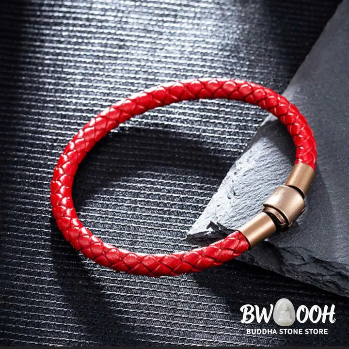Buddha Stones Vintage Leather Rope Luck Braid String Bracelet - BWOOOH - Bracelet