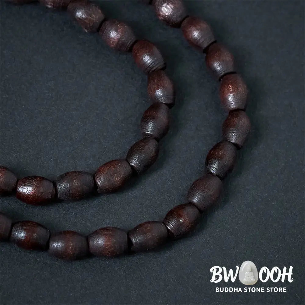 Buddha Stones Vintage Nepal Avalokitesvara Harmony Coconut Shell Beads Pendant Necklace - BWOOOH - AVALOKITESVARA