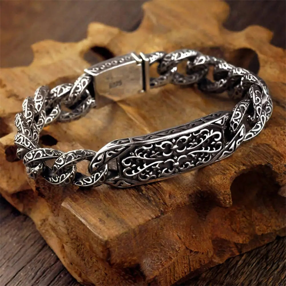 BWOOOH Vintage Patterns Engraved Healing Bracelet - BWOOOH - 18cm - Bracelet