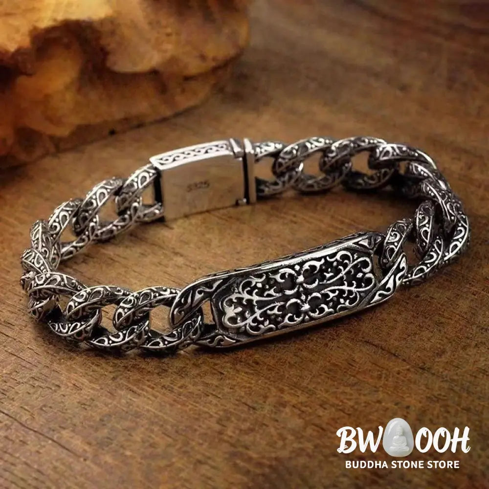 Buddha Stones Vintage Patterns Engraved Healing Bracelet - BWOOOH - Bracelet