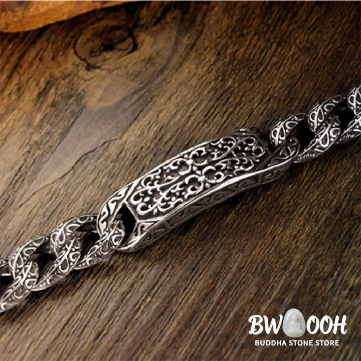 Buddha Stones Vintage Patterns Engraved Healing Bracelet - BWOOOH - Bracelet