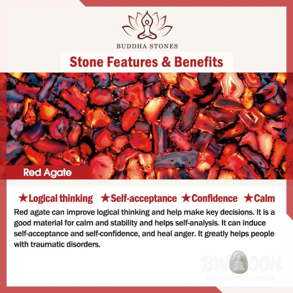 Buddha Stones Vintage Plum Blossom Flower Jade Red Agate Prosperity Necklace Pendant - BWOOOH