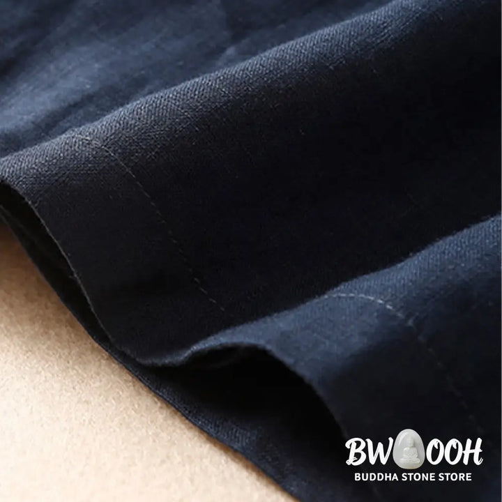 Buddha Stones Vintage Summer Asymmetrical High Waist Women’s Cotton Linen Skirt With Pockets - Skirt