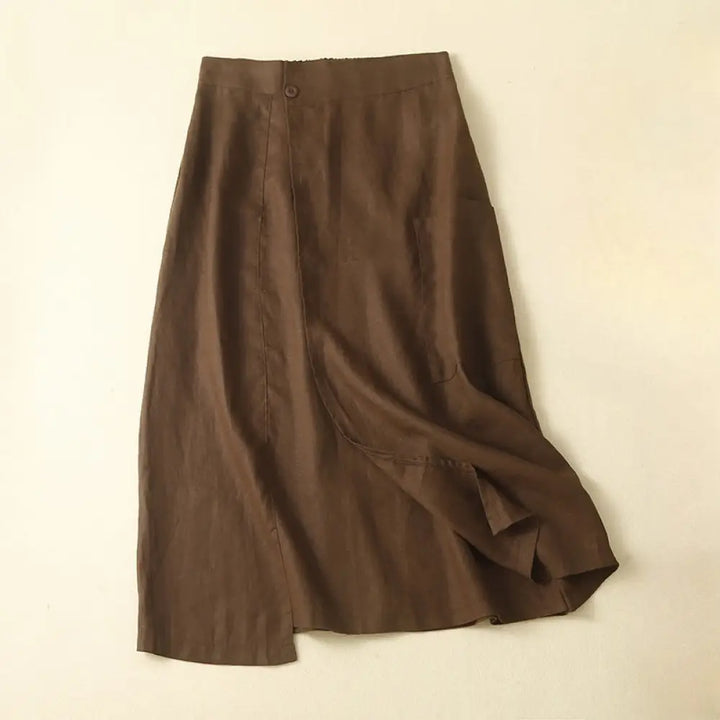 BWOOOH Vintage Summer Asymmetrical High Waist Women&