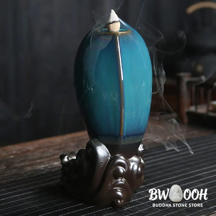 BWOOOH Waterfall Incense Burner Backflow Incense Holder - Incense Burner
