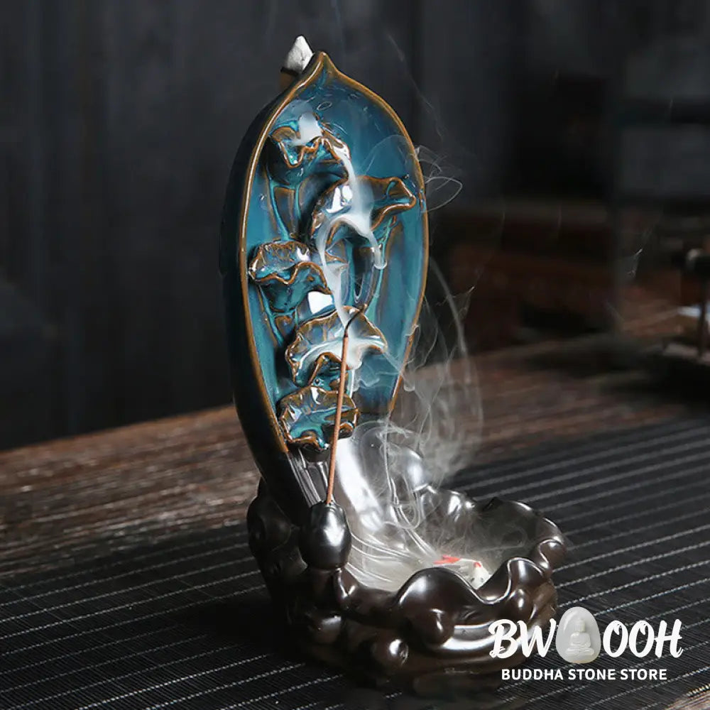 BWOOOH Waterfall Incense Burner Backflow Incense Holder - Incense Burner