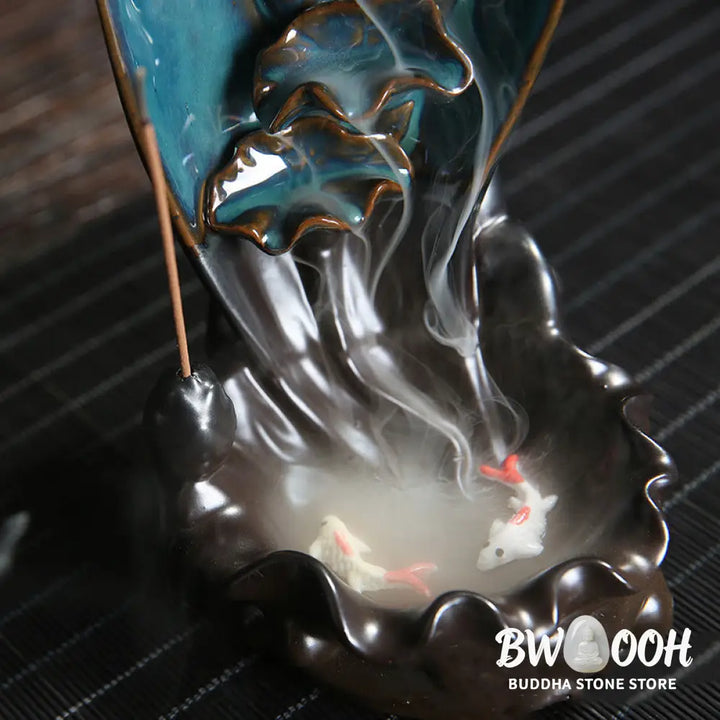 BWOOOH Waterfall Incense Burner Backflow Incense Holder - Incense Burner
