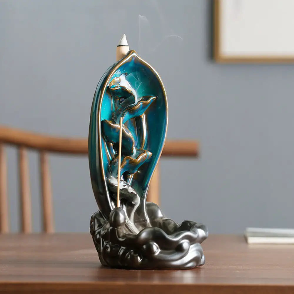 BWOOOH Waterfall Incense Burner Backflow Incense Holder - Incense Burner