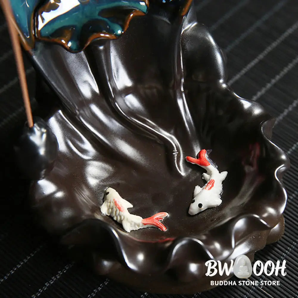 BWOOOH Waterfall Incense Burner Backflow Incense Holder - Incense Burner