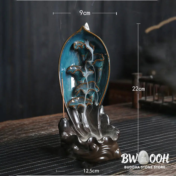 BWOOOH Waterfall Incense Burner Backflow Incense Holder - Incense Burner