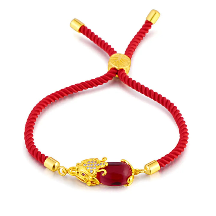 BWOOOH Wealth Attractor Red Agate Pixiu Red String Bracelet feng shui bracelet protection bracelet wealth