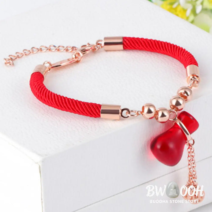 Buddha Stones Wealth Attractor Red Agate Red Rope Bracelet - Red Agate(Bracelet Size 18 + 3cm) - Bracelet