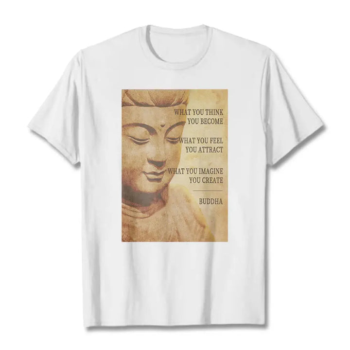 BWOOOH printed yoga pants - What You Think You Become Tee T-shirt