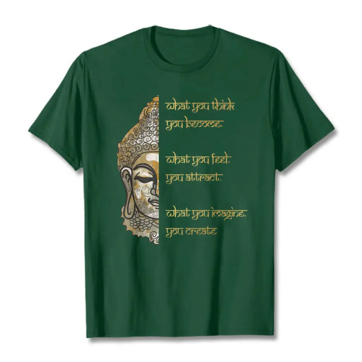 Buddha Stones What You Think Tee T-shirt - ForestGreen / S - T-Shirts