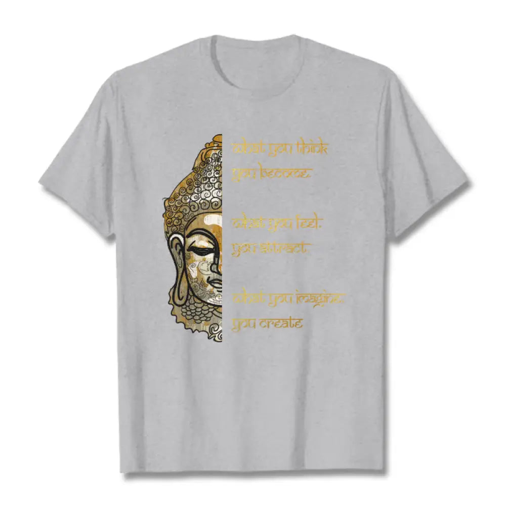 Buddha Stones What You Think Tee T-shirt - LightGrey / S - T-Shirts