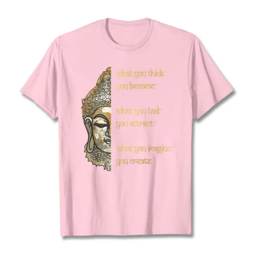 Buddha Stones What You Think Tee T-shirt - LightPink / S - T-Shirts