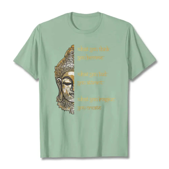 Buddha Stones What You Think Tee T-shirt - PaleGreen / S - T-Shirts