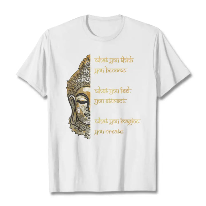 Buddha Stones What You Think Tee T-shirt - White / S - T-Shirts