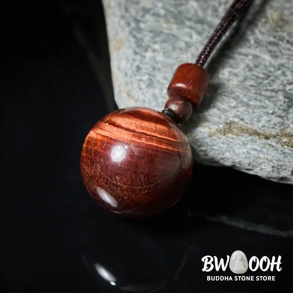 Buddha Stones White Crystal Pink Crystal Tiger Eye Smoky Quartz Protection Necklace Pendant - BWOOOH - Necklaces &amp;