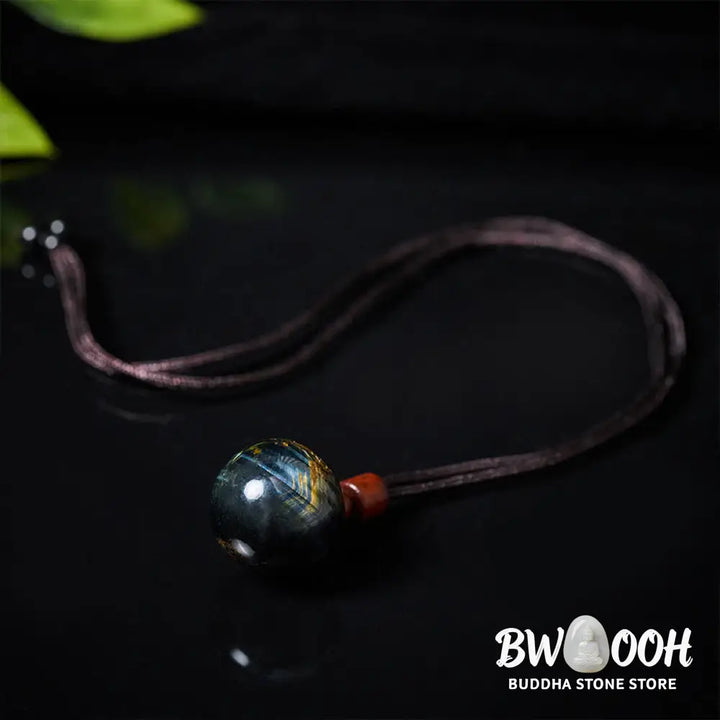 Buddha Stones White Crystal Pink Crystal Tiger Eye Smoky Quartz Protection Necklace Pendant - BWOOOH - Necklaces &amp;