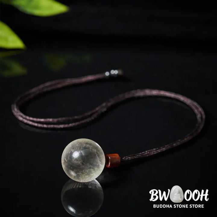 Buddha Stones White Crystal Pink Crystal Tiger Eye Smoky Quartz Protection Necklace Pendant - BWOOOH - Necklaces &amp;