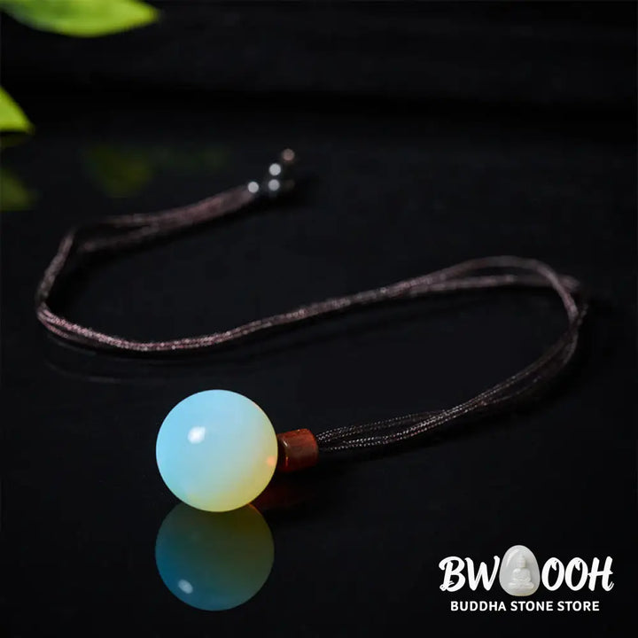 Buddha Stones White Crystal Pink Crystal Tiger Eye Smoky Quartz Protection Necklace Pendant - BWOOOH - Necklaces &amp;