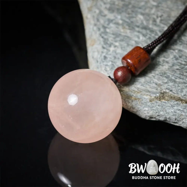 Buddha Stones White Crystal Pink Crystal Tiger Eye Smoky Quartz Protection Necklace Pendant - BWOOOH - Necklaces &amp;