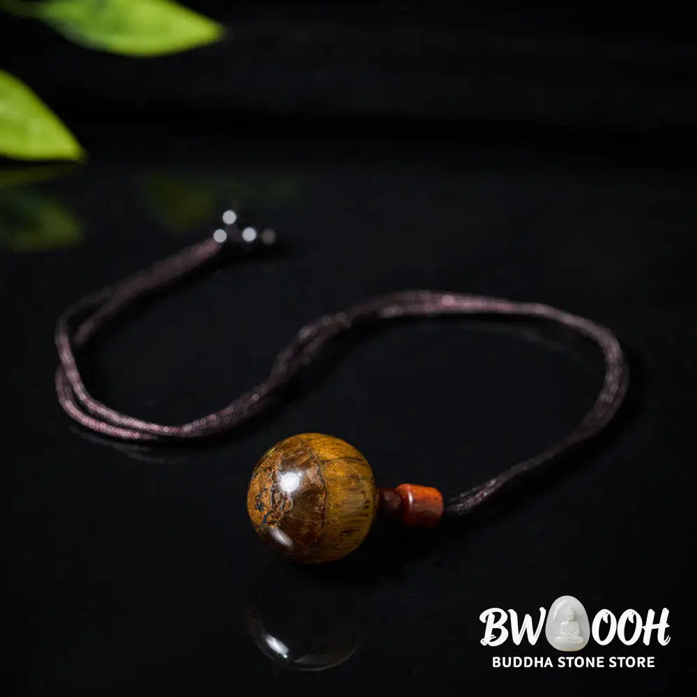 Buddha Stones White Crystal Pink Crystal Tiger Eye Smoky Quartz Protection Necklace Pendant - BWOOOH - Necklaces &amp;