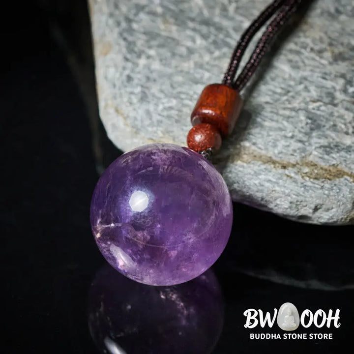 Buddha Stones White Crystal Pink Crystal Tiger Eye Smoky Quartz Protection Necklace Pendant - BWOOOH - Necklaces &amp;