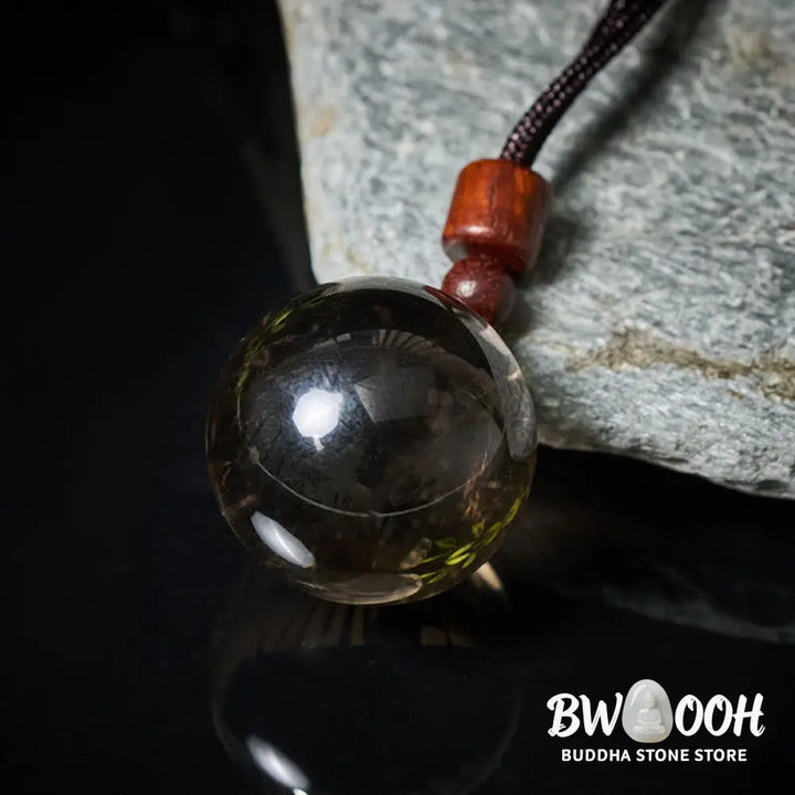 Buddha Stones White Crystal Pink Crystal Tiger Eye Smoky Quartz Protection Necklace Pendant - BWOOOH - Necklaces &amp;
