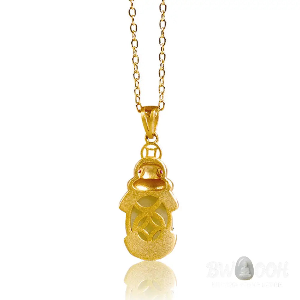 Buddha Stones White Jade PiXiu Wealth Luck Chain Necklace Pendant - BWOOOH - White Jade(Protection♥Blessing)