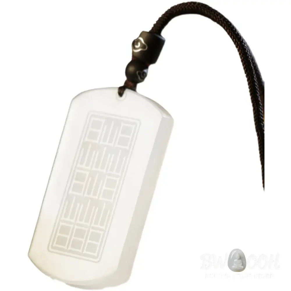 Buddha Stones White Jade PiXiu Yin Yang Luck Protection Necklace Pendant - BWOOOH - White Jade (Protection ♥ Happiness)