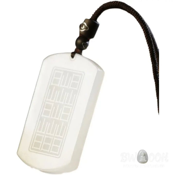 Buddha Stones White Jade PiXiu Yin Yang Luck Protection Necklace Pendant - BWOOOH - White Jade (Protection ♥ Happiness)