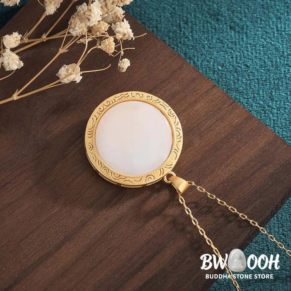 Buddha Stones White Jade Year of the Tiger Blessing Necklace - BWOOOH - White Jade - Necklaces &amp; Pendants