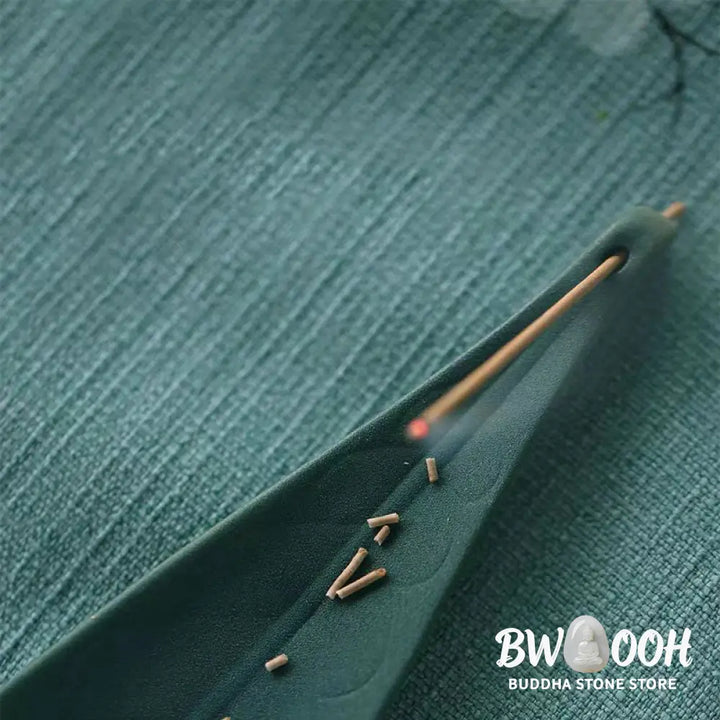 BWOOOH ceramic incense burner - Willow Leaf Healing Ceramic Stick I