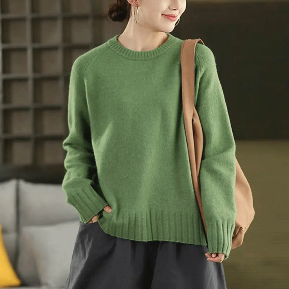 BWOOOH Winter Crew Neck Warm Long Sleeve Women&