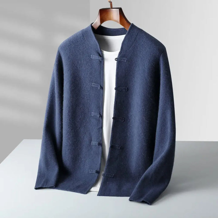 BWOOOH Winter Solid Color Chinese Frog-Button Men&