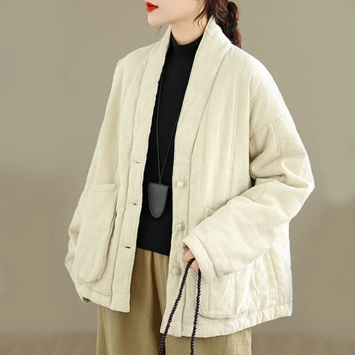 BWOOOH Winter Solid Long Sleeve Cotton Women&