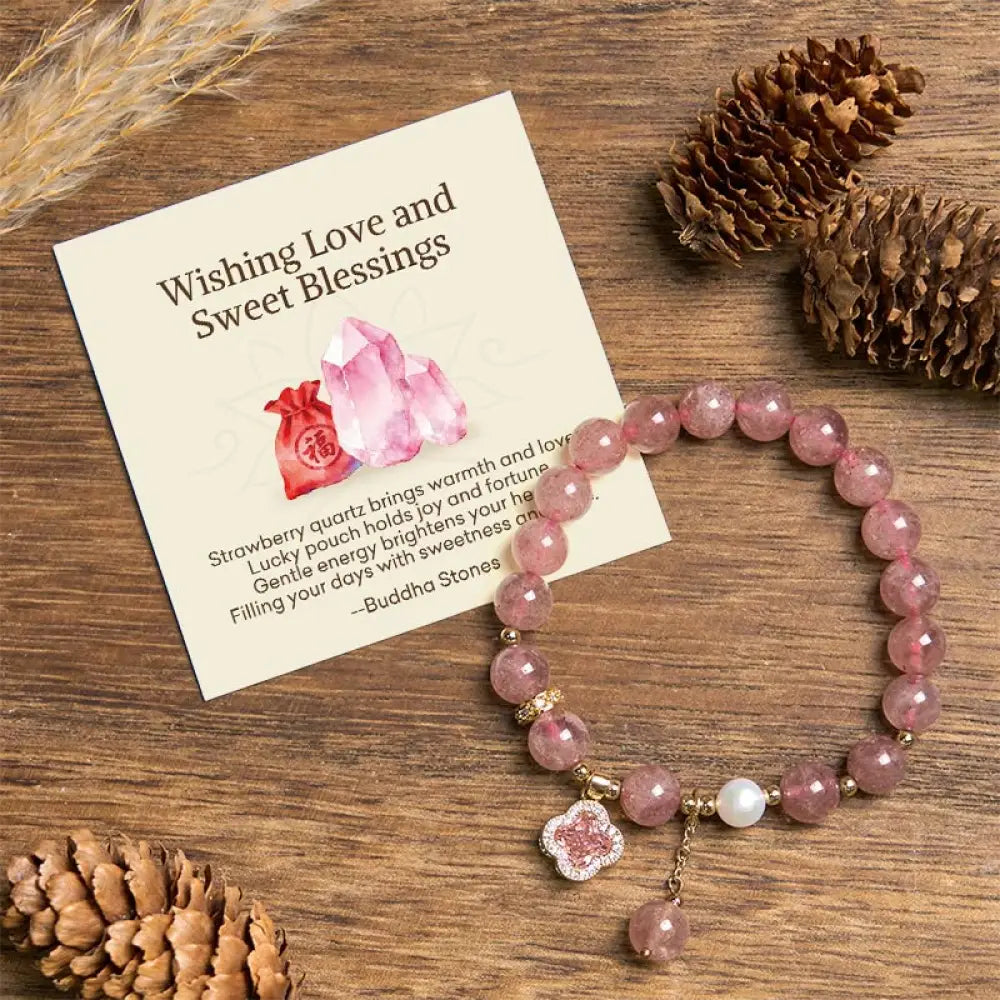 BWOOOH "Wishing Love and Sweet Blessings" Quartz Bracelet