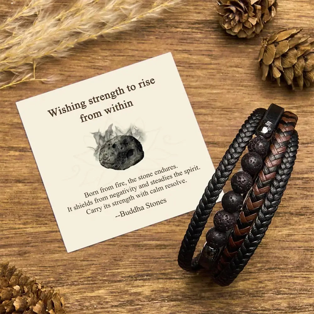 BWOOOH "Wishing Strength to Rise from Within" Lava Rock B