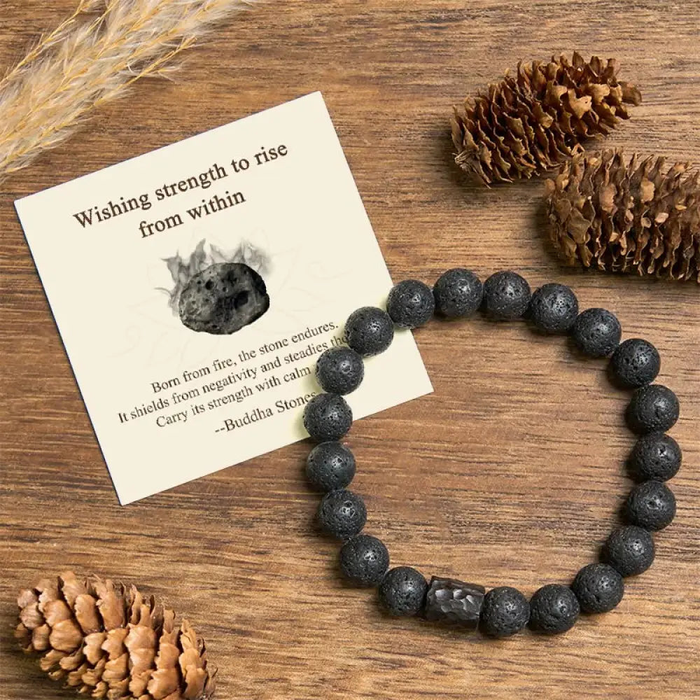 BWOOOH "Wishing Strength to Rise from Within" Lava Rock B