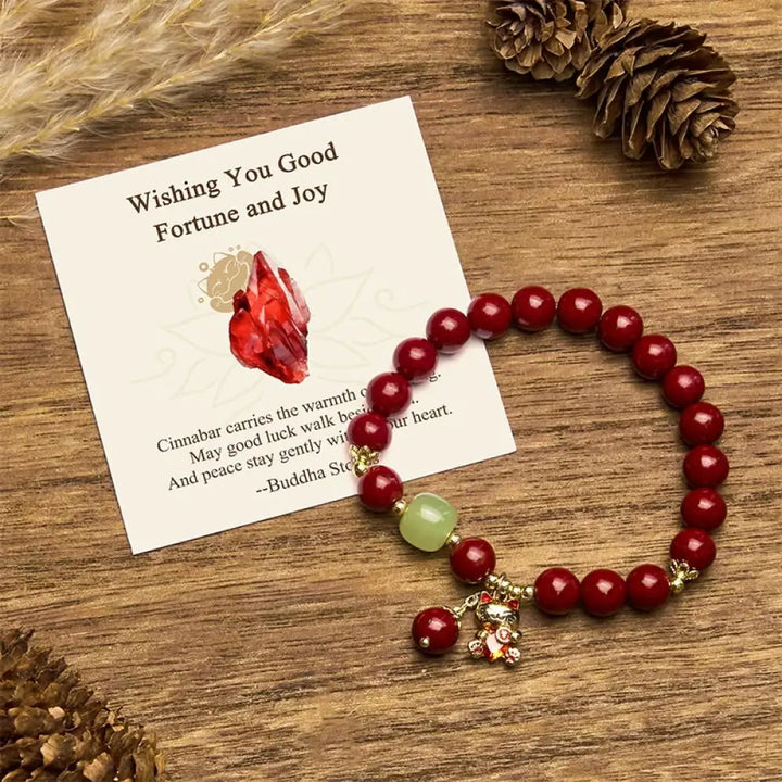 BWOOOH "Wishing You Good Fortune and Joy" Cat Cinnabar Br
