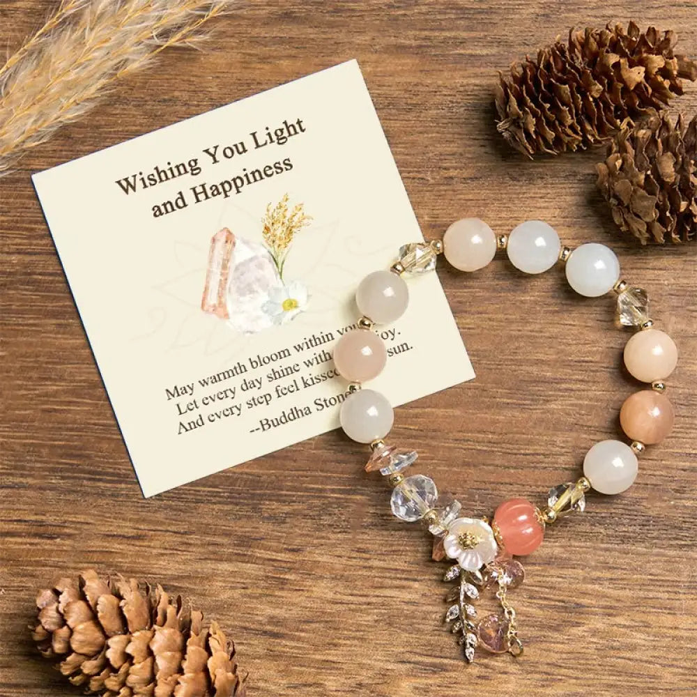 BWOOOH "Wishing You Light and Happiness" Sun Stone Bracel