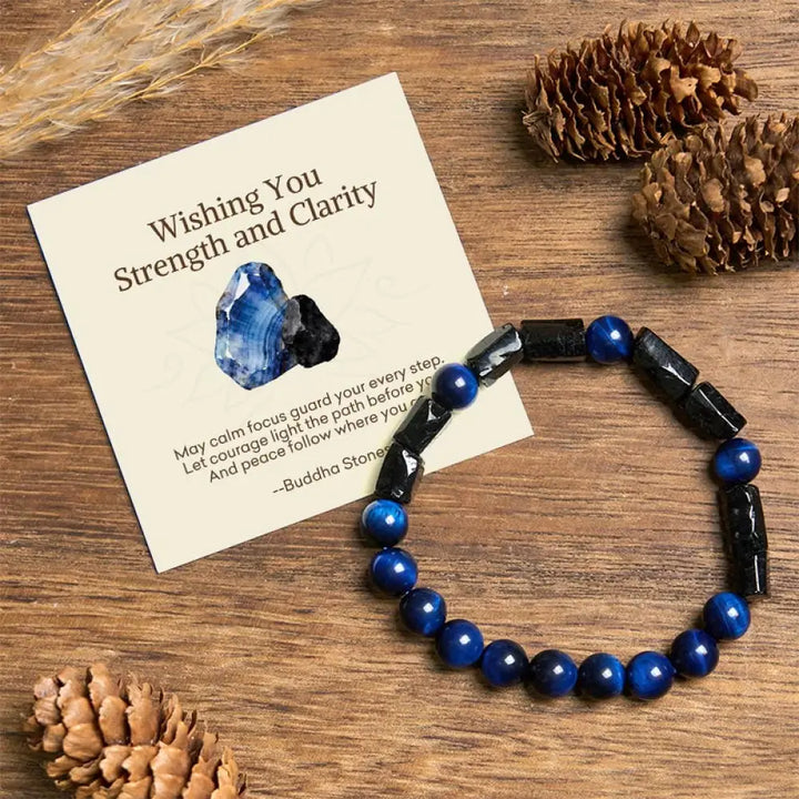 BWOOOH "Wishing You Strength and Clarity" Blue Tiger Eye 