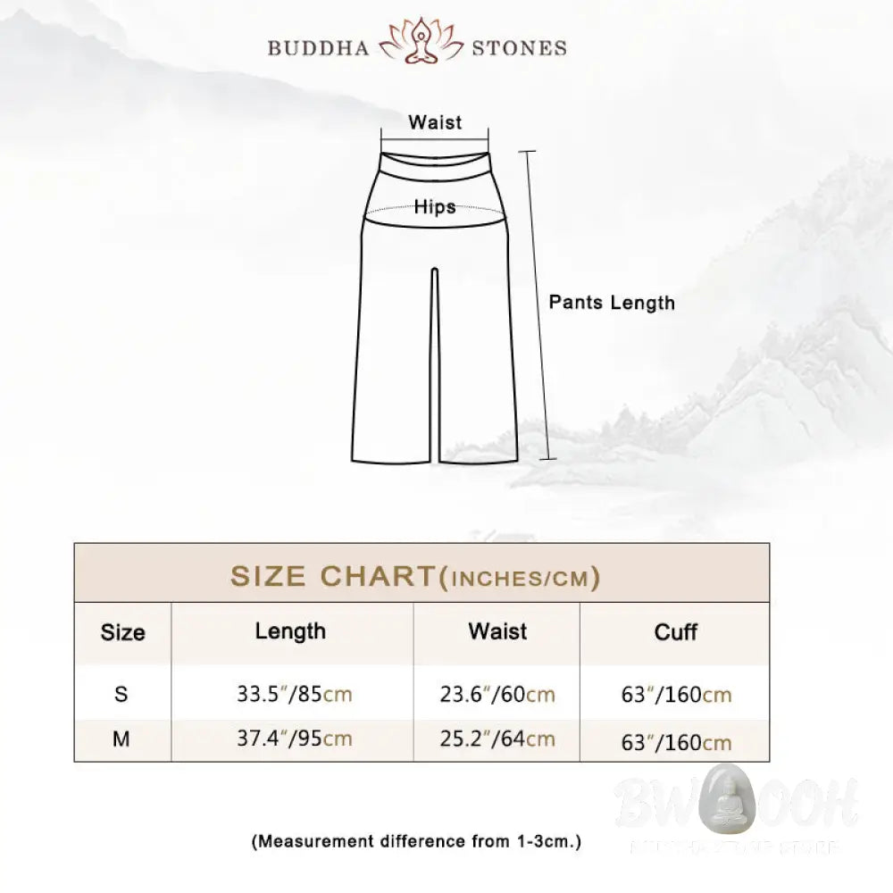 BWOOOH printed wide-leg yoga pants - Women Casual Loose Cotton Linen Wide Leg