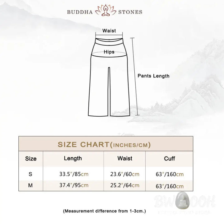 BWOOOH printed wide-leg yoga pants - Women Casual Loose Cotton Linen Wide Leg