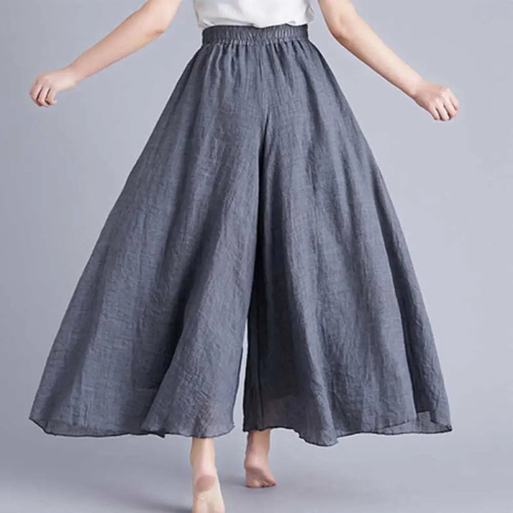 BWOOOH printed wide-leg yoga pants - Women Casual Loose Cotton Linen Wide Leg