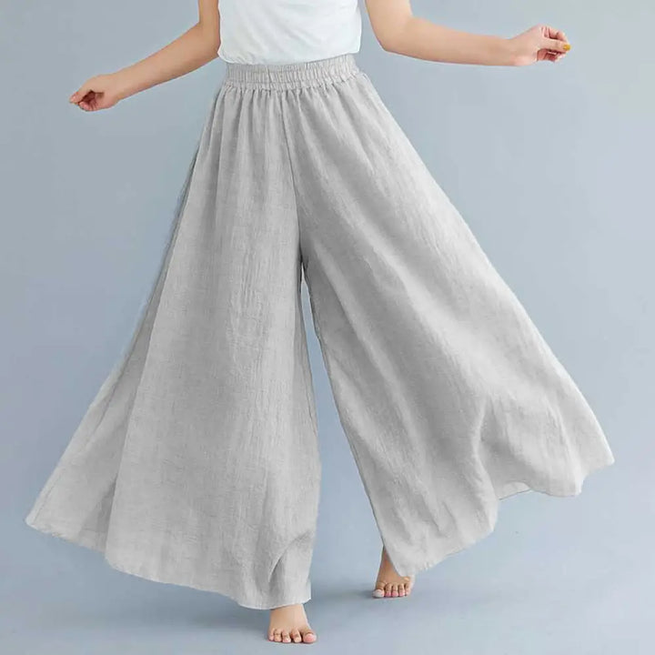 BWOOOH printed wide-leg yoga pants - Women Casual Loose Cotton Linen Wide Leg